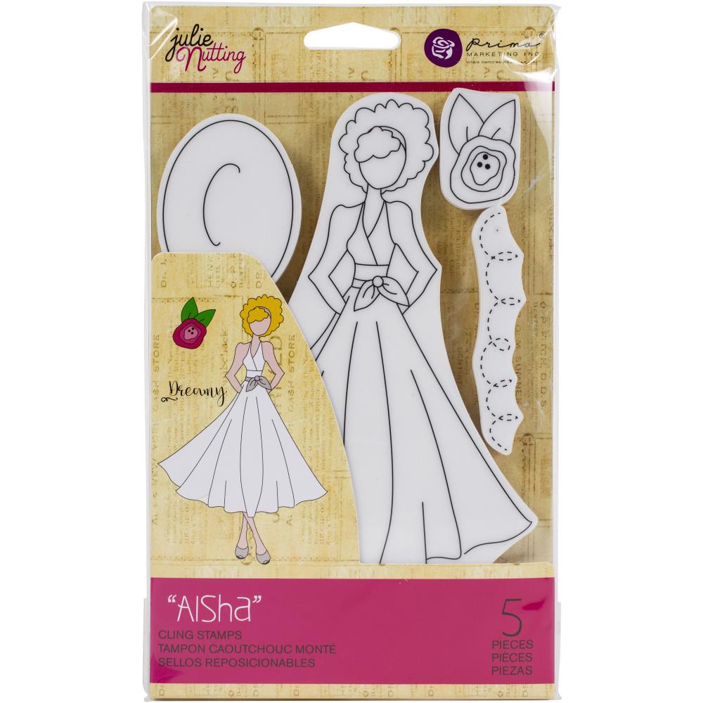 Prima - Julie Nutting - Cling Stamp - Aisha