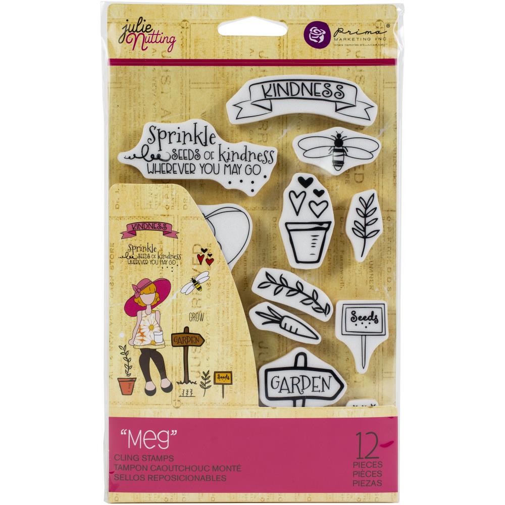 Prima - Julie Nutting - Cling Stamp - Meg
