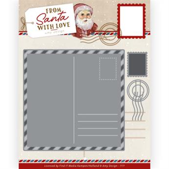 Amy Design - Dies - From Santa with love - Postcard