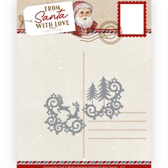 Amy Design - Dies - From Santa with love - Reindeer Corners