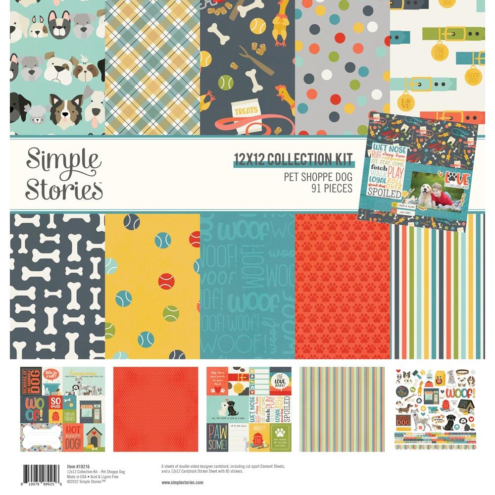 Simple Stories - Pet Shoppe Dog - Collection Kit  - 12 x 12"