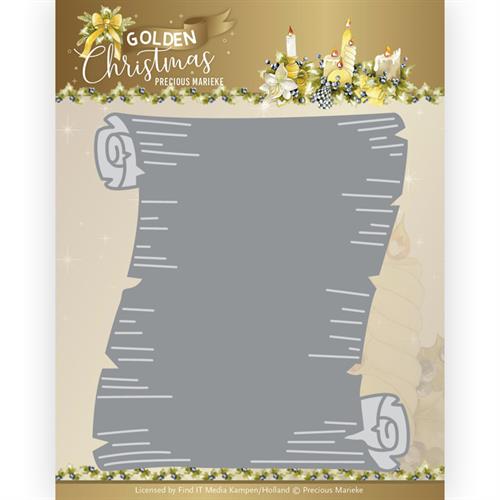 Precious Marieke - Golden Christmas - Paper Scroll