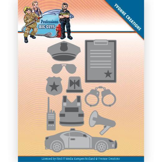 Yvonne Creations - Dies - Professions Big Guys - Police Department