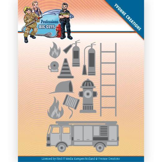 Yvonne Creations - Dies - Professions Big Guys - Fire Department