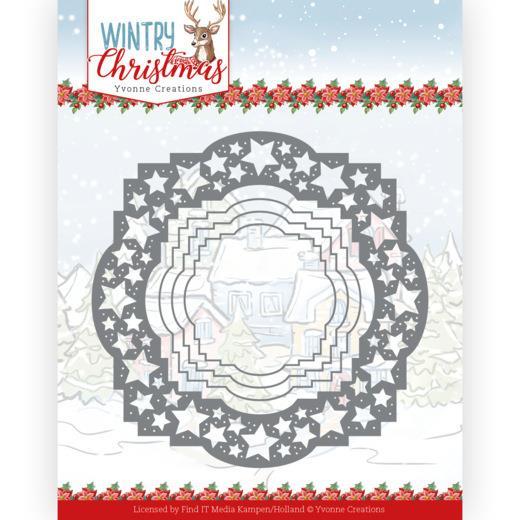 Yvonne Creations - Wintry Christmas - Dies - Stars Frame