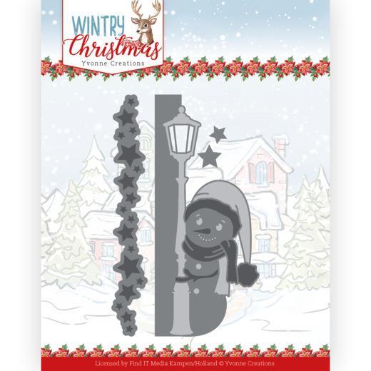 Yvonne Creations - Wintry Christmas - Dies - Peek a boo snowman