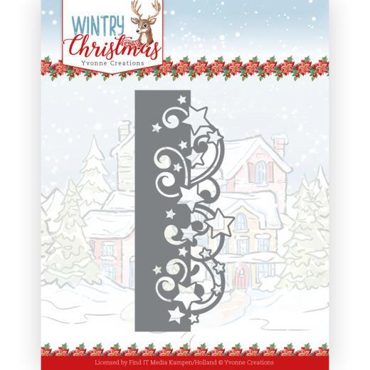 Yvonne Creations - Wintry Christmas - Dies - Stars border
