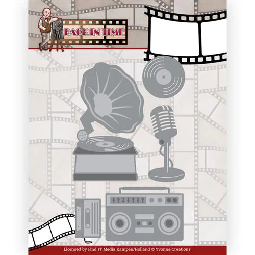 Yvonne Creations - Dies - Page in time - Gramophone