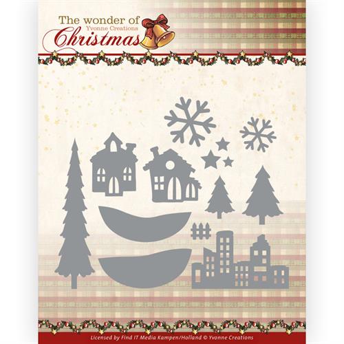 Yvonne Creations - Dies - The wonder of christmas - Landscape elements