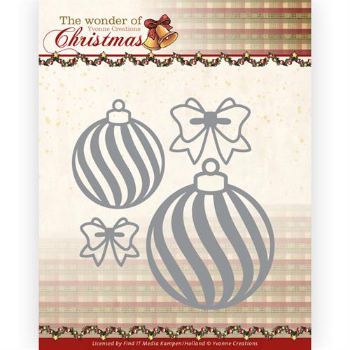 Yvonne Creations - Dies - The wonder of christmas - Christmas wonder baubles