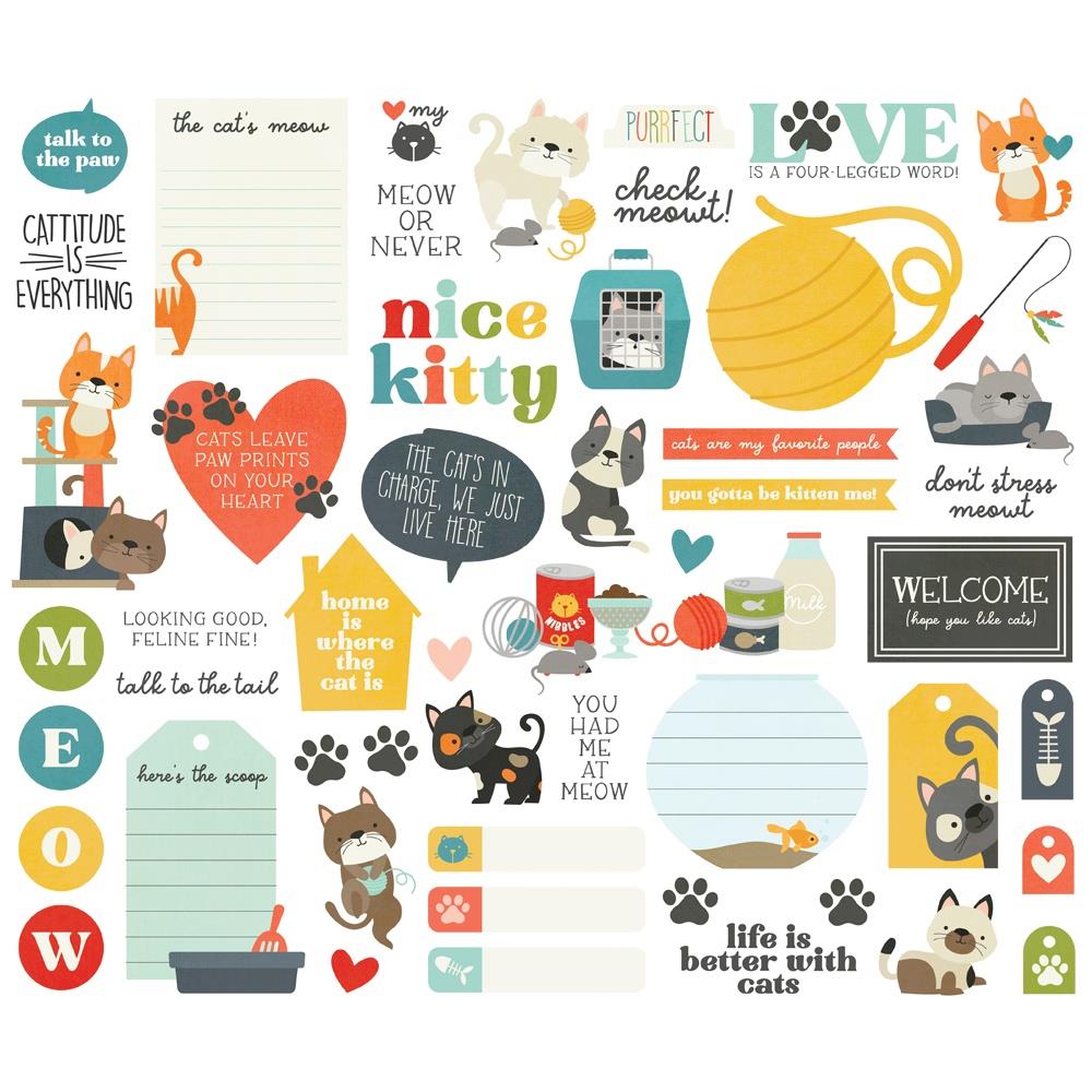 Simple Stories - Pet Shoppe Cat - Bits & Pieces