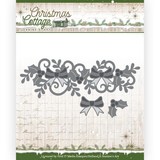 Jeanine Art - Dies - Christmas Cottage - Christmas swirls border