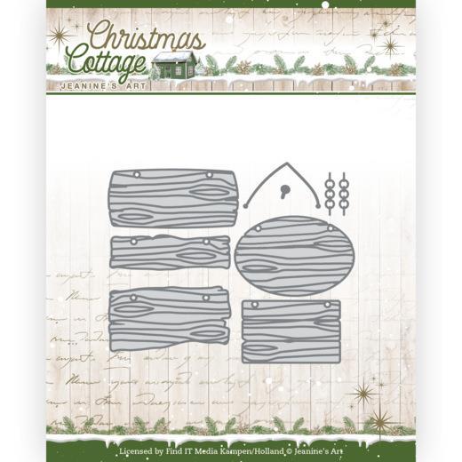 Jeanine Art - Dies - Christmas Cottage - Wooden Sign Boards
