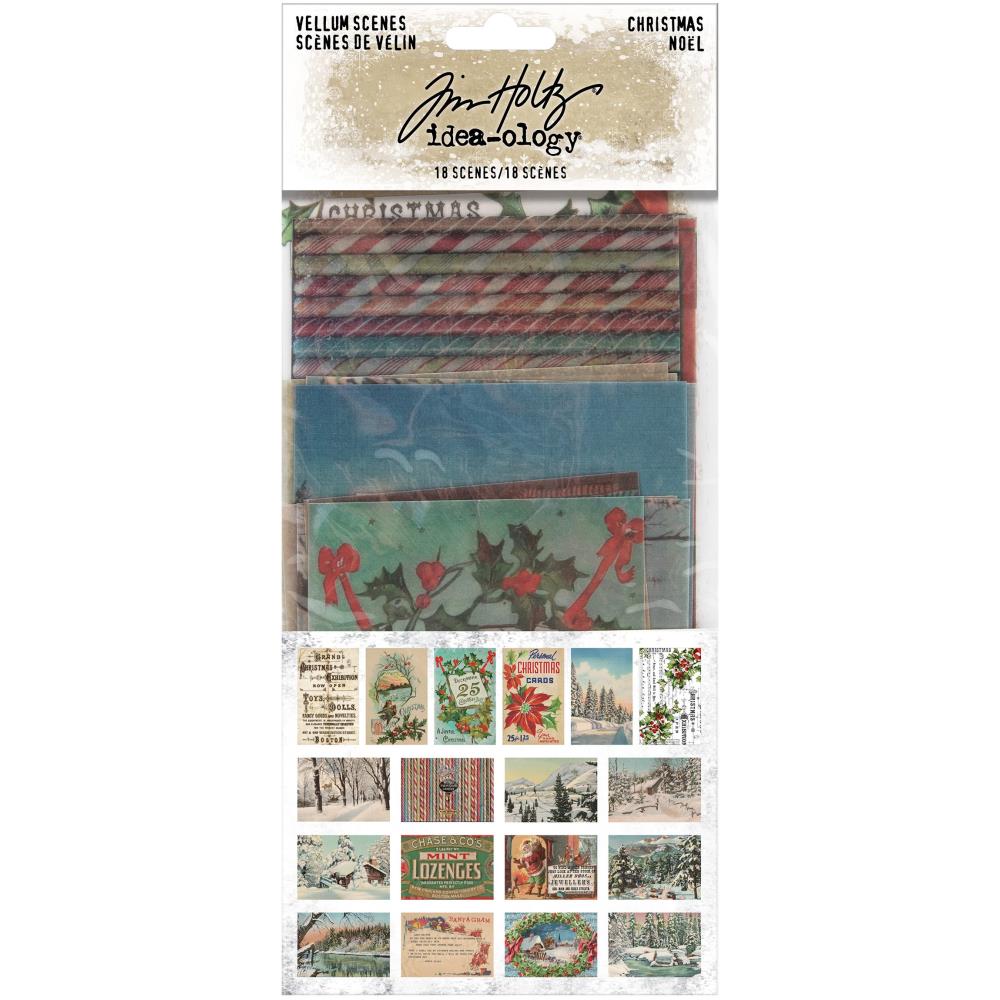 Tim Holtz -  Ideaology - Christmas 2020 -  Vellum Scenes