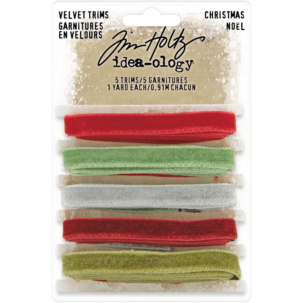 Tim Holtz - Ideaology - Christmas 2020 -  Velvet Trims