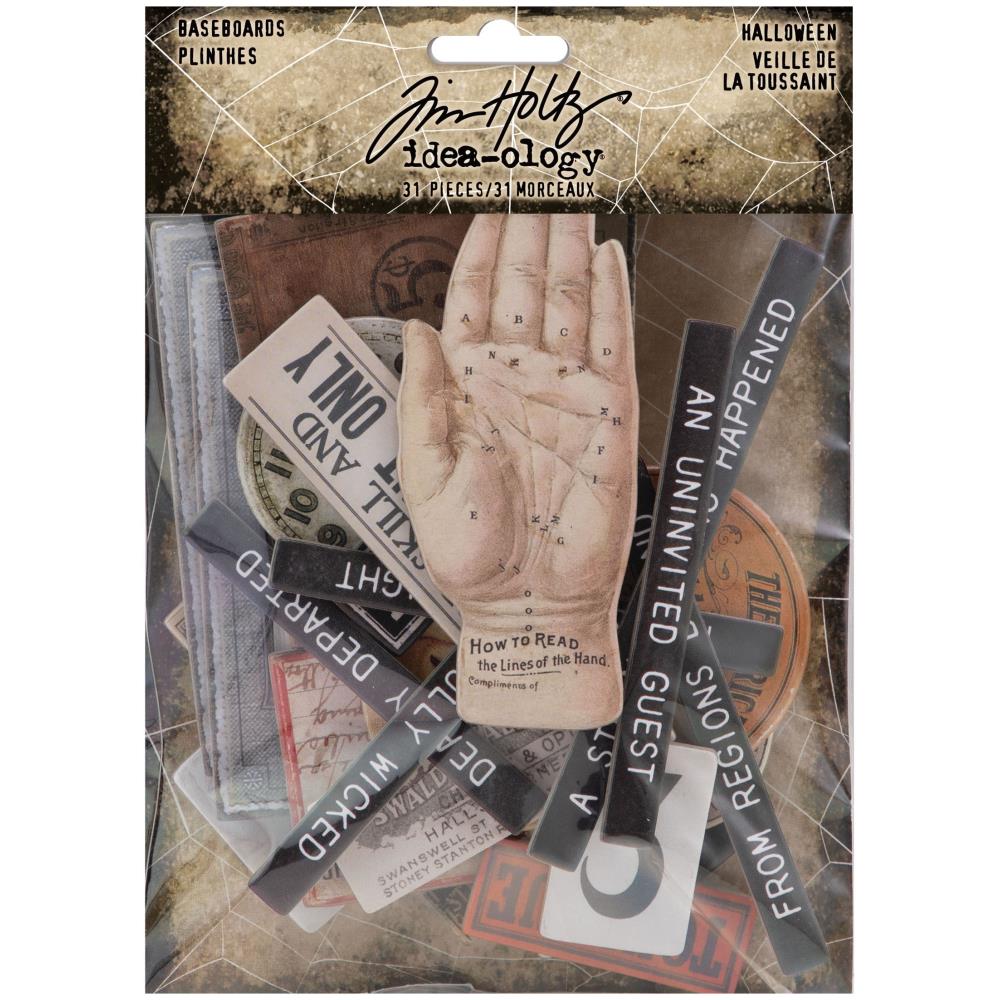 Tim Holtz - Idea-ology Halloween 2021 - Chipboard Baseboard s