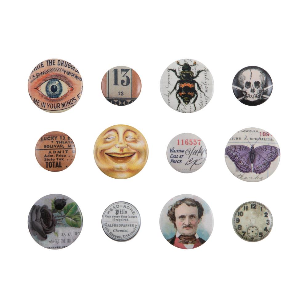Tim Holtz - Idea-ology Halloween 2021 -Mini Flair Buttons