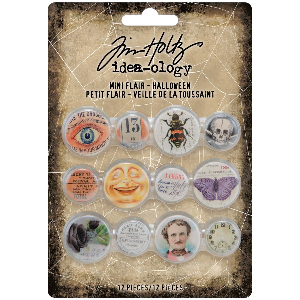Tim Holtz - Idea-ology Halloween 2021 -Mini Flair Buttons