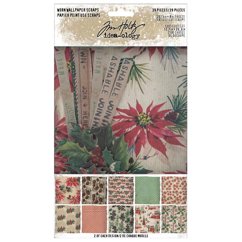 Tim Holtz - Idea-Ology - Christmas 2022 - Worn Wallpaper