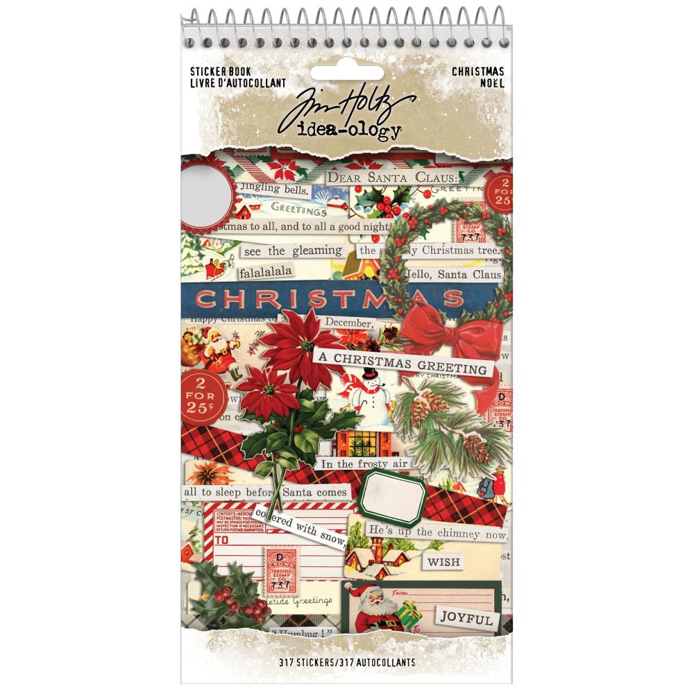 Tim Holtz - Idea-ology Christmas 2021 - Spiral bound Stickers
