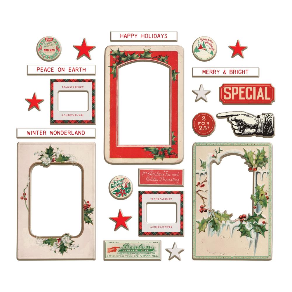 Tim Holtz - Idea-ology Christmas 2021 - Chipboard Baseboards