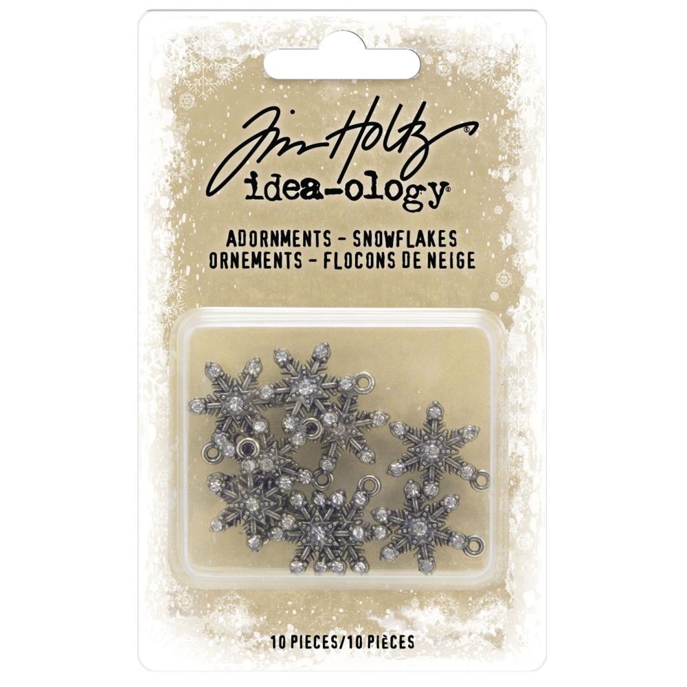 Tim Holtz - Idea-ology - Christmas 2022 - Adornments - Snowflakes