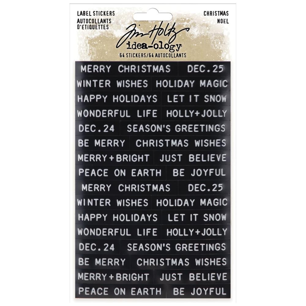 Tim Holtz - Idea-ology - Christmas 2022 - Label Stickers