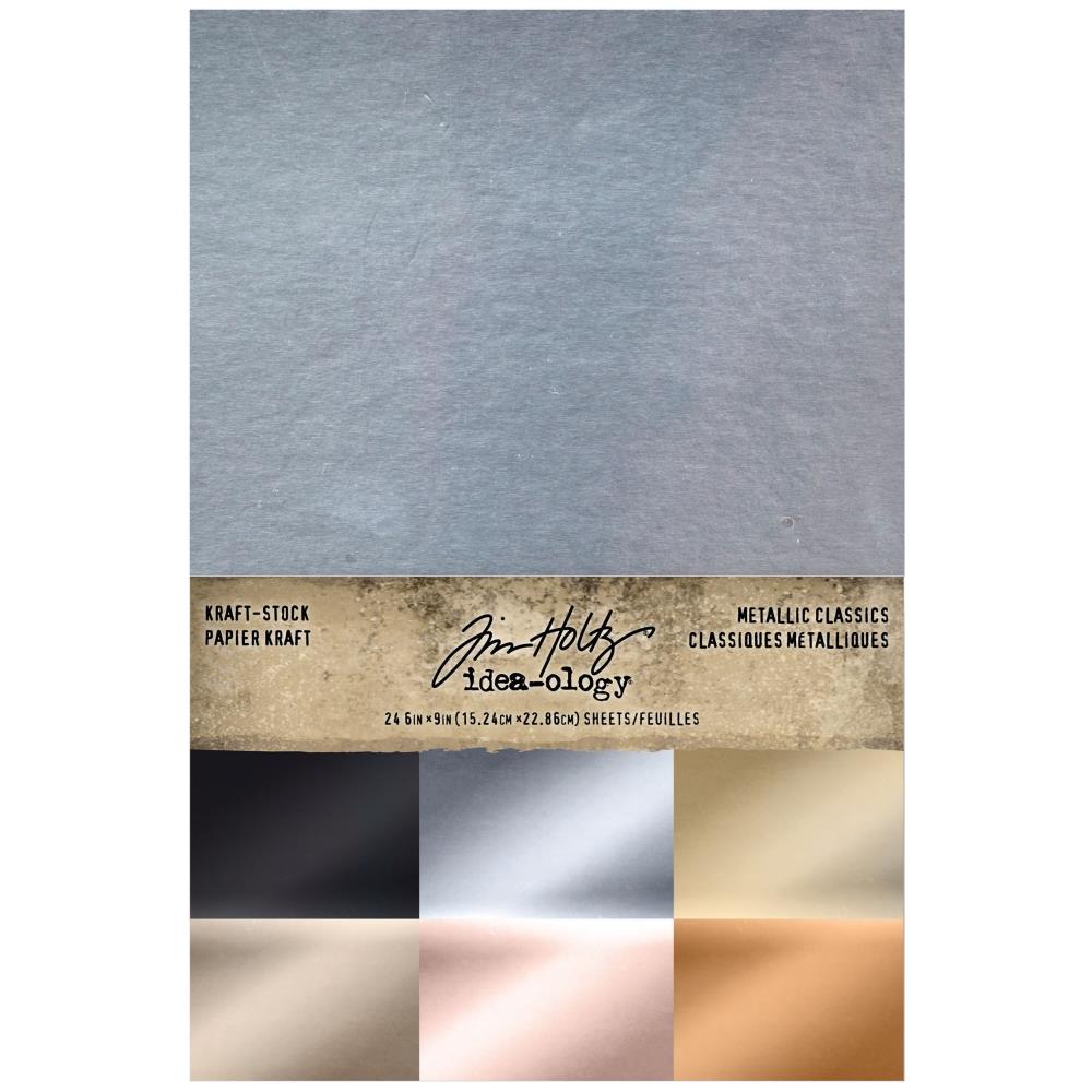 Tim Holtz - Idea-ology - Vår 2022 - Kraft-Stock - Metallic Classics - 6 x 9"