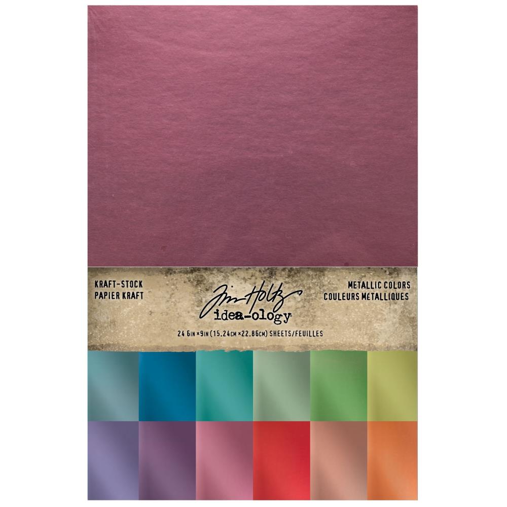 Tim Holtz - Idea-ology - Vår 2022 - Kraft-Stock - Metallic Colors - 6 x 9"