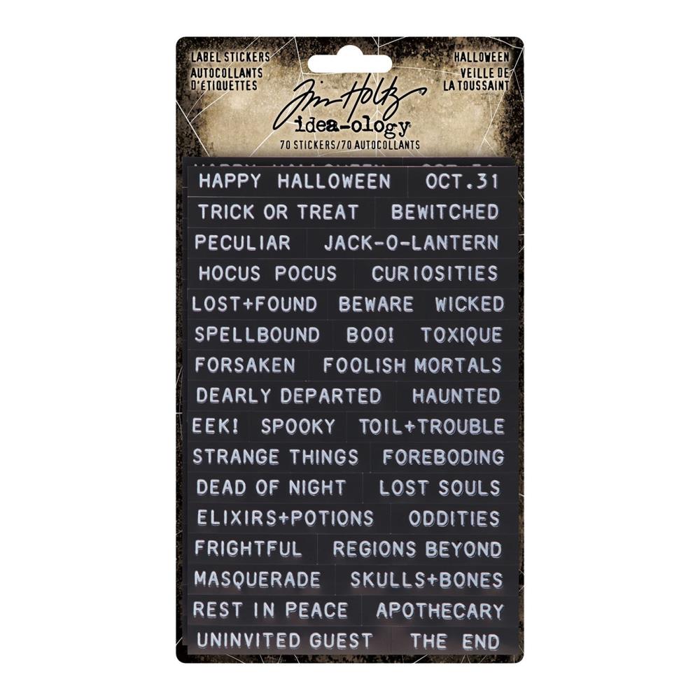 Tim Holtz - Idea-Ology - Halloween 2022 -  Label Stickers