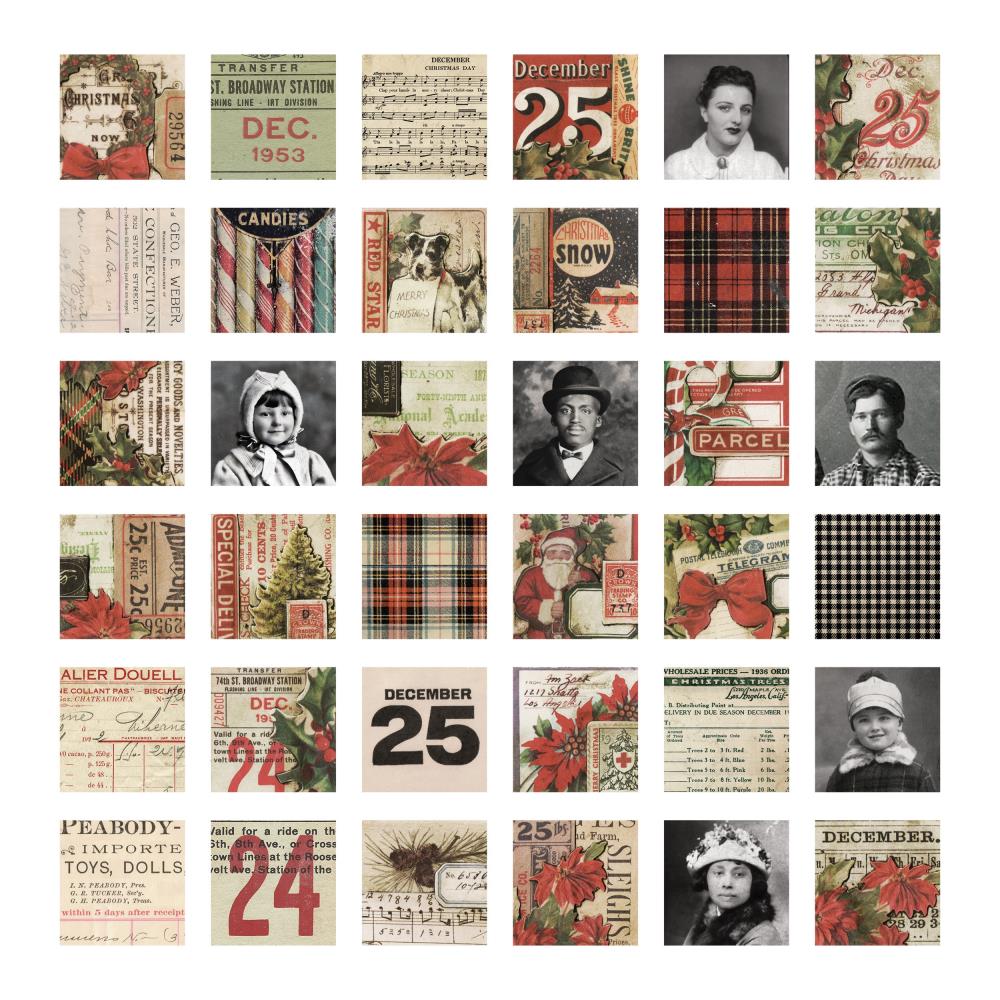 Tim Holtz - Idea-Ology - Christmas 2022 - Collage Tiles