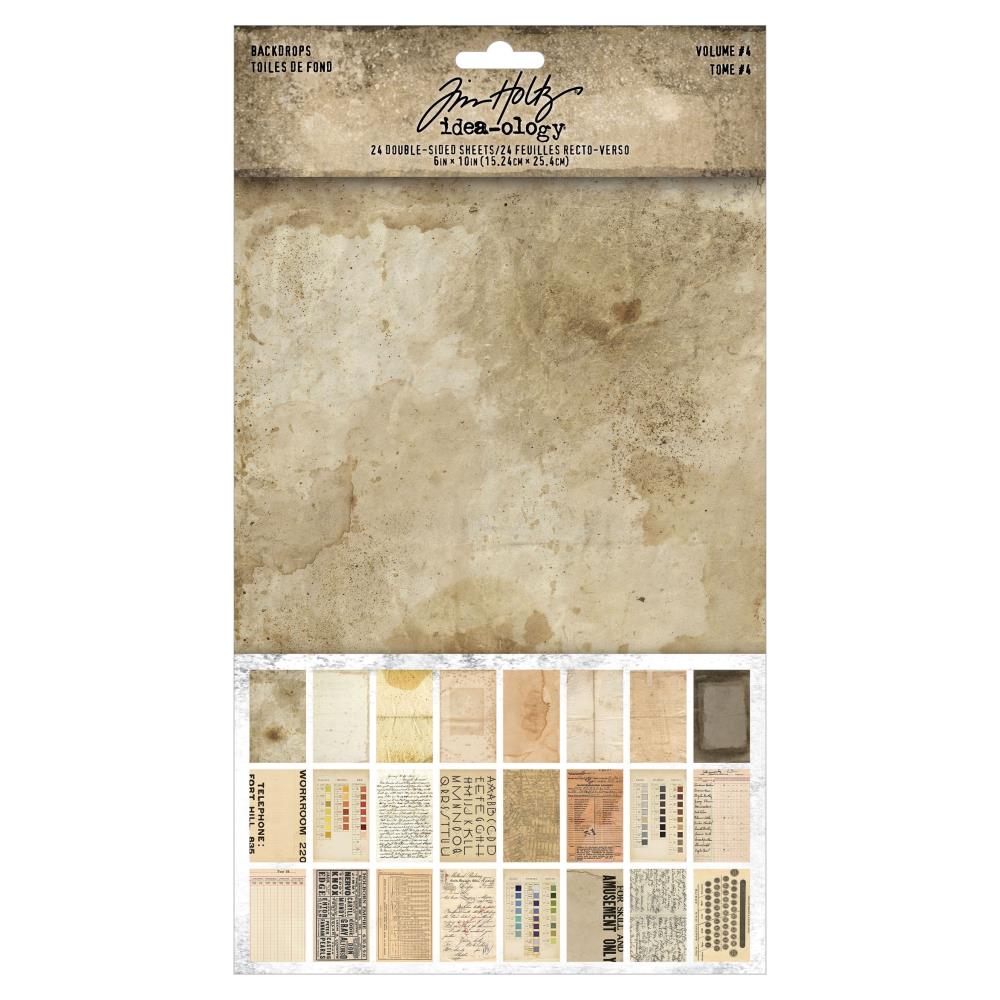 Tim Holtz - Idea-Ology - Vår 2023 - Backdrops - Volume 4