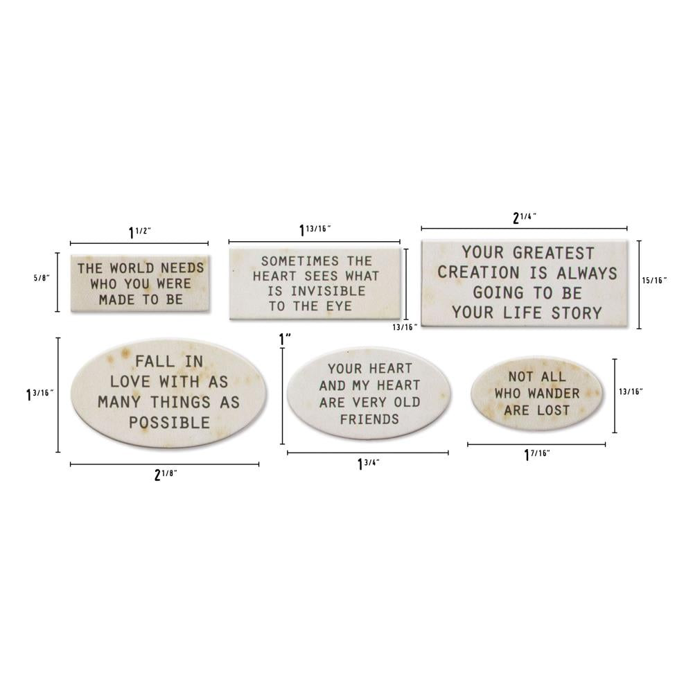 Tim Holtz - Idea-ology - Vår 2023 - Quote Chips - Labels