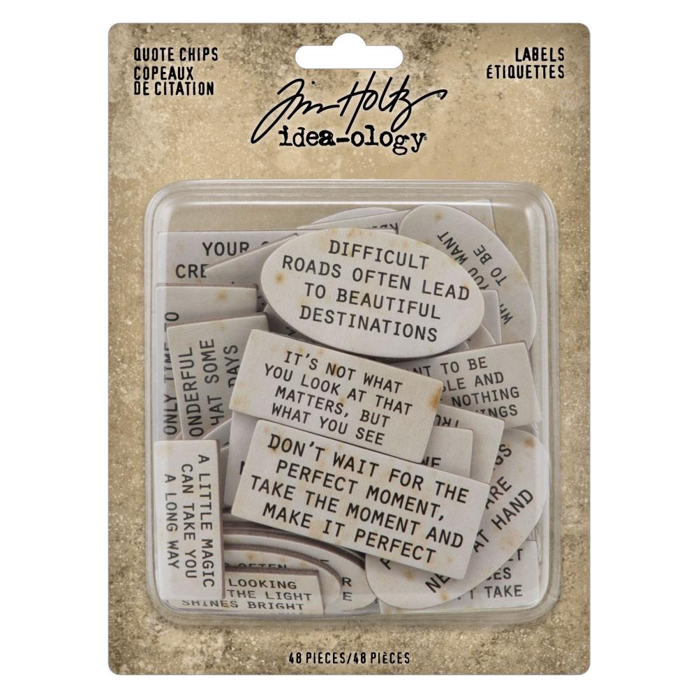 Tim Holtz - Idea-ology - Vår 2023 - Quote Chips - Labels