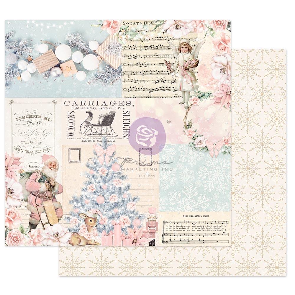 Prima - Christmas Sparkle - Icy Blue -   12x12"