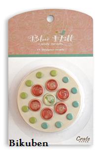 Crate Paper: Blue Candy Brads