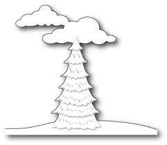 Memory Box - Dies - Snowy tree landscape