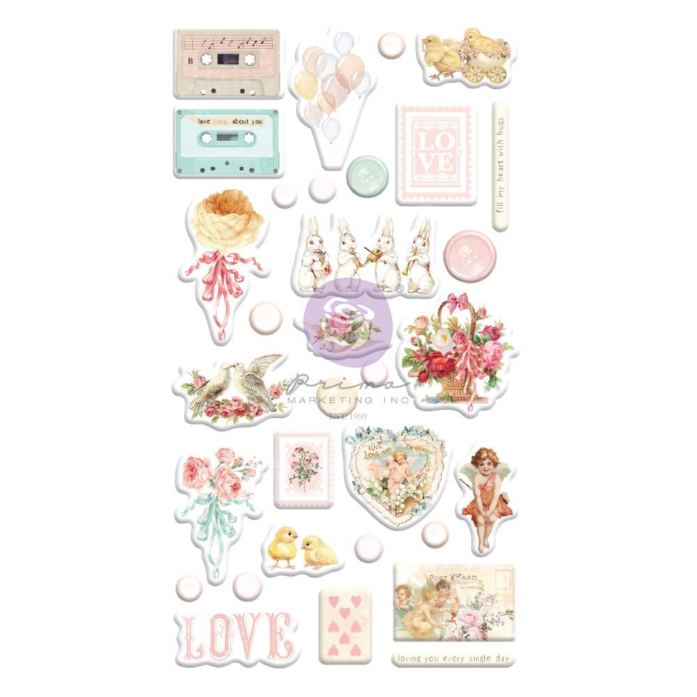 Prima - Magic Love - Puffy Stickers