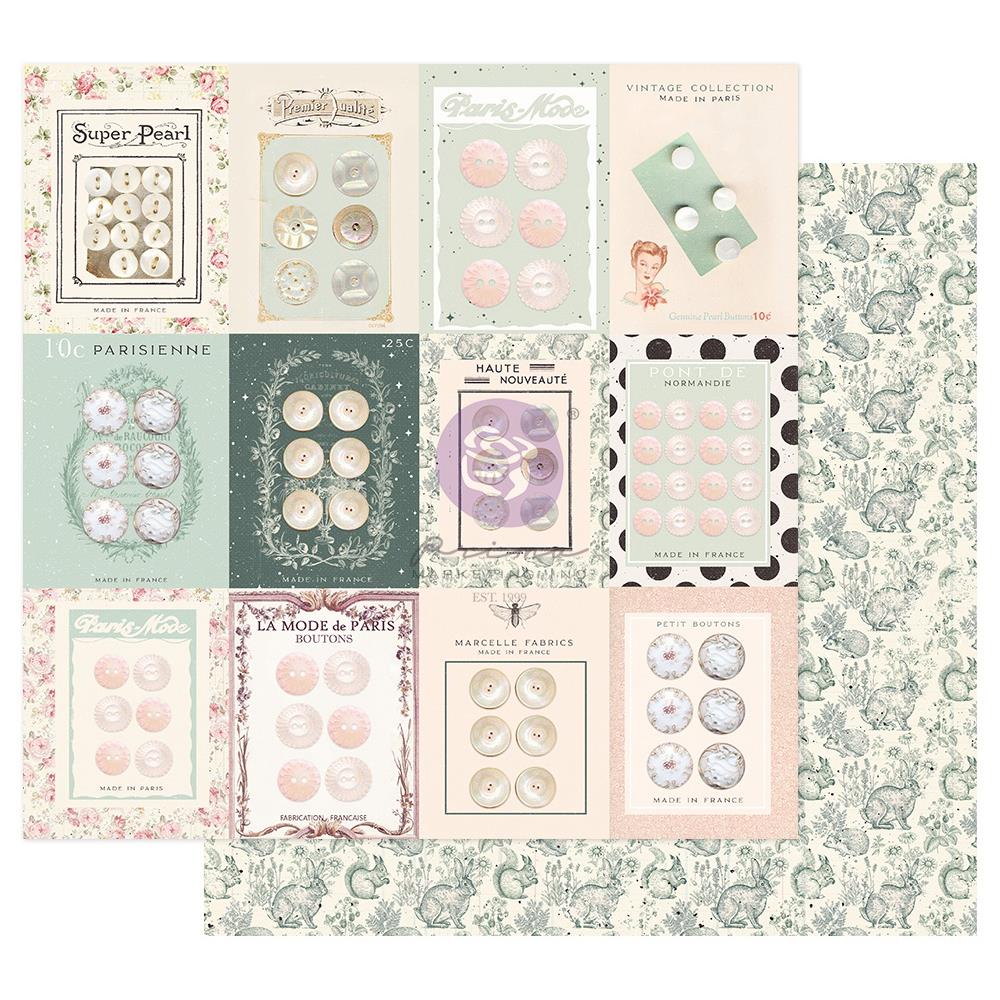 Prima - My sweet - Partisan Buttons - 12 x 12"