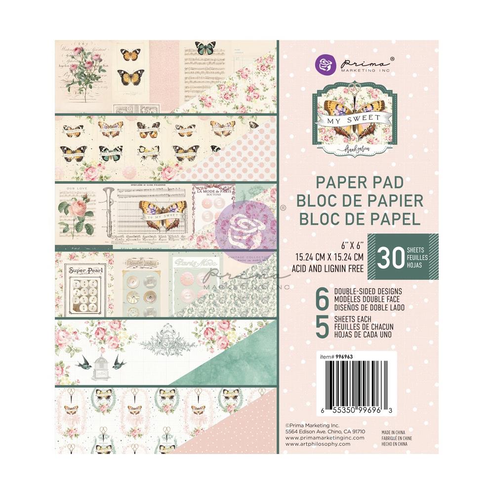 Prima - My sweet - 6x6" Paper Pad