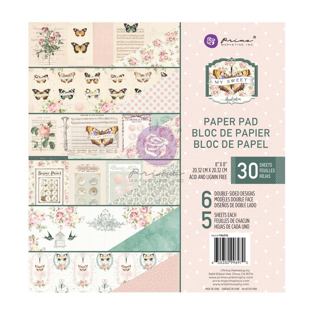Prima - My Sweet - 8x8" Paper Pad