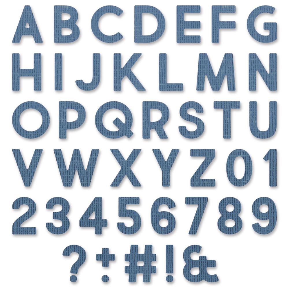 Sizzix - Tim Holtz Alterations - Thinlits - Alphanumeric Bold