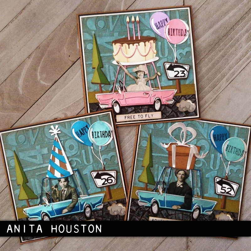 Sizzix - Tim Holtz - Thinlits Dies - Colorize - Road Trip