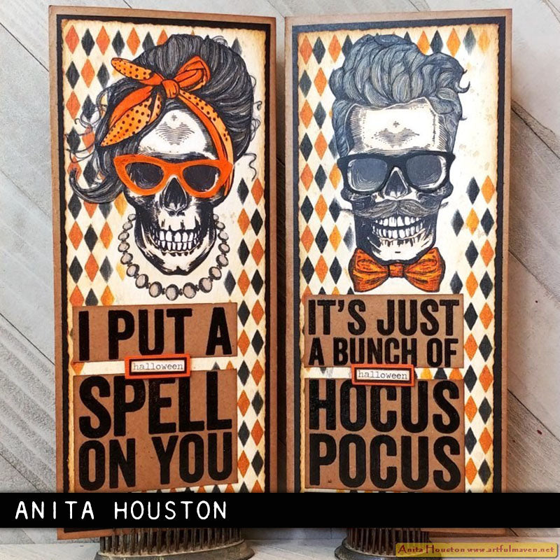 Tim Holtz Collection - Cling Stamps - Wicked hipsters