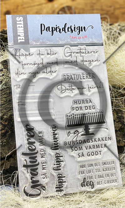 Papirdesign - Clearstamps - DIn nye alder (Forhåndssalg - Kommer på lager 08.06.26)