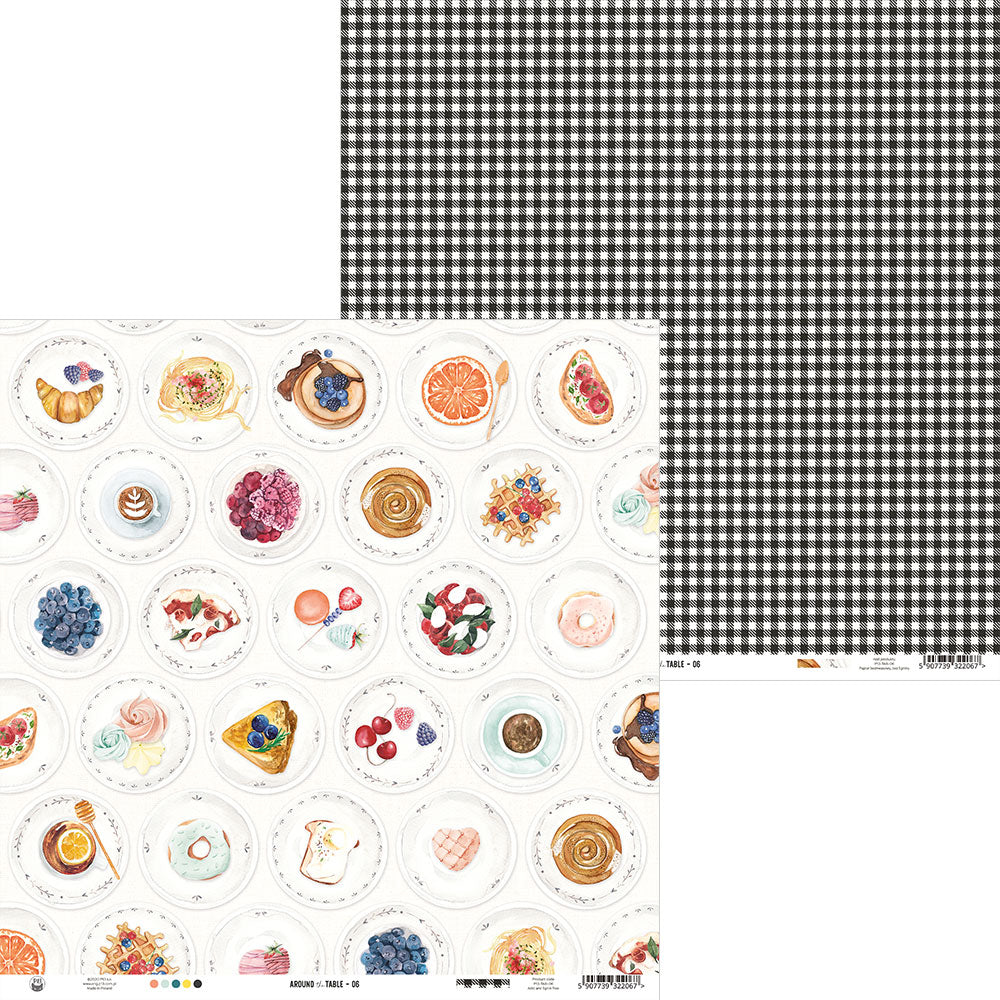 P13 - Around the table - #06 - 12 x 12"