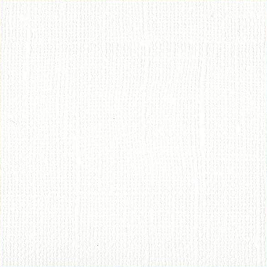 Bazzill Canvas 12 x 12 Bazzill White hvit kartong