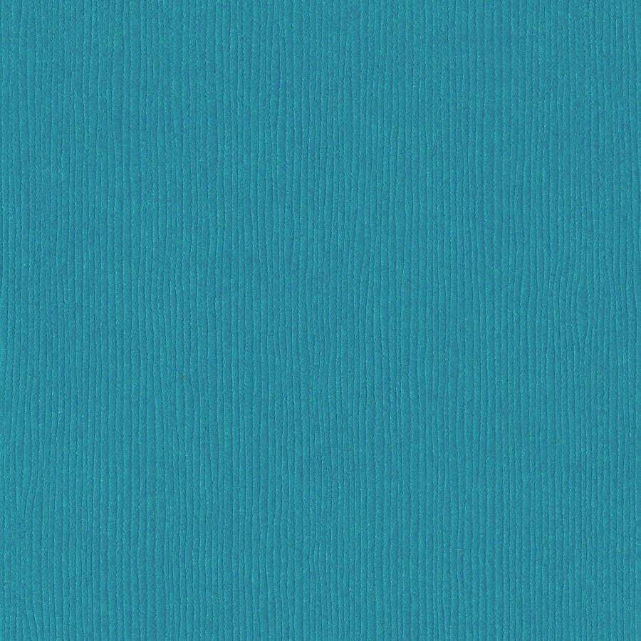 Bazzill Grass Cloth 12 x 12 Blue Oasis blå kartong