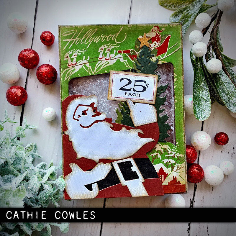 Sizzix - Tim Holtz - Thinlits - Retro Santa