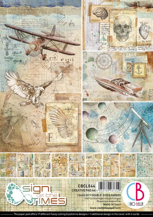 Ciao Bella - Sign of the times - Paper Pad  - A4